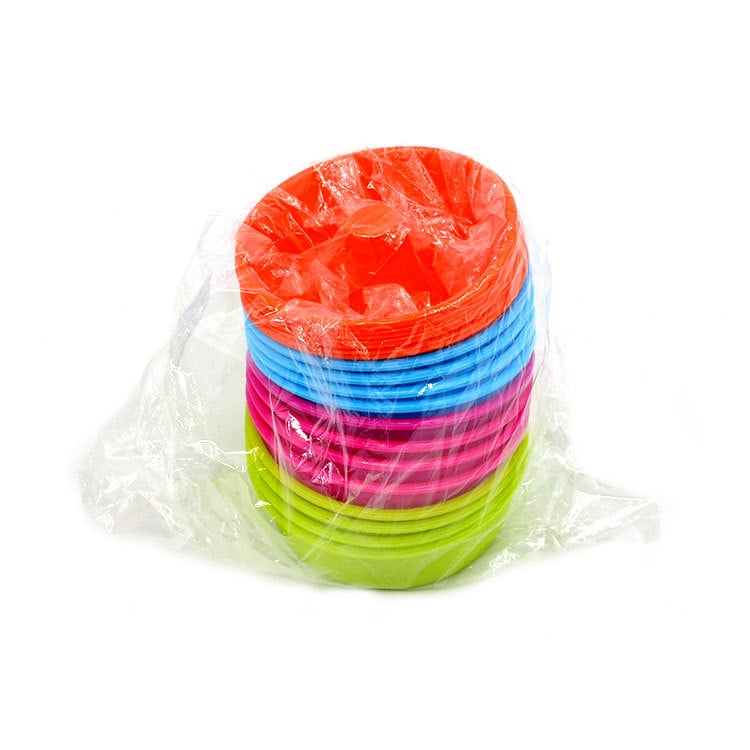 Set de forme din silicon circular pentru brioșe și gogoși, 16 buc., rezistente până la 230°C, forme de copt