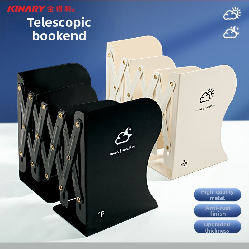 Výsuvný stolný regál na knihy z železa, pre študentov