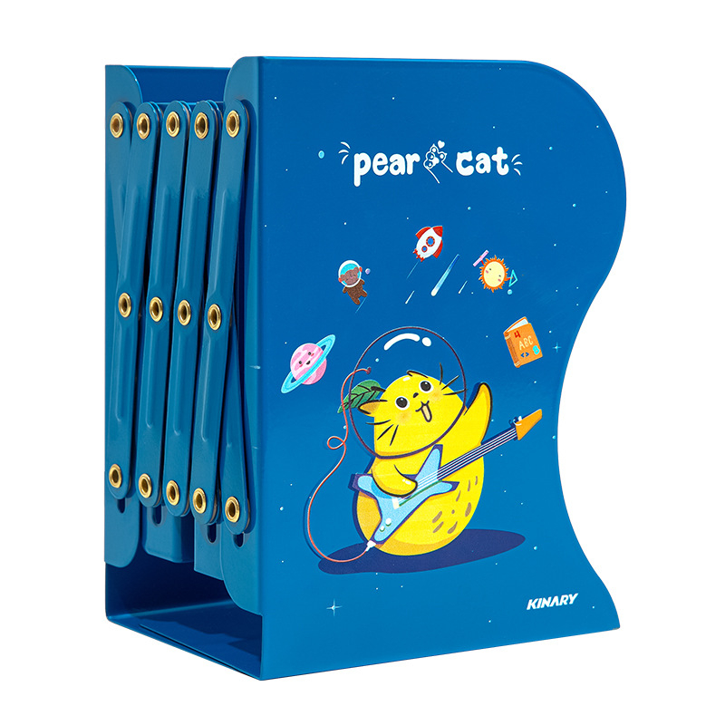 Behúzható asztali könyvespolc vasból, diákok számára