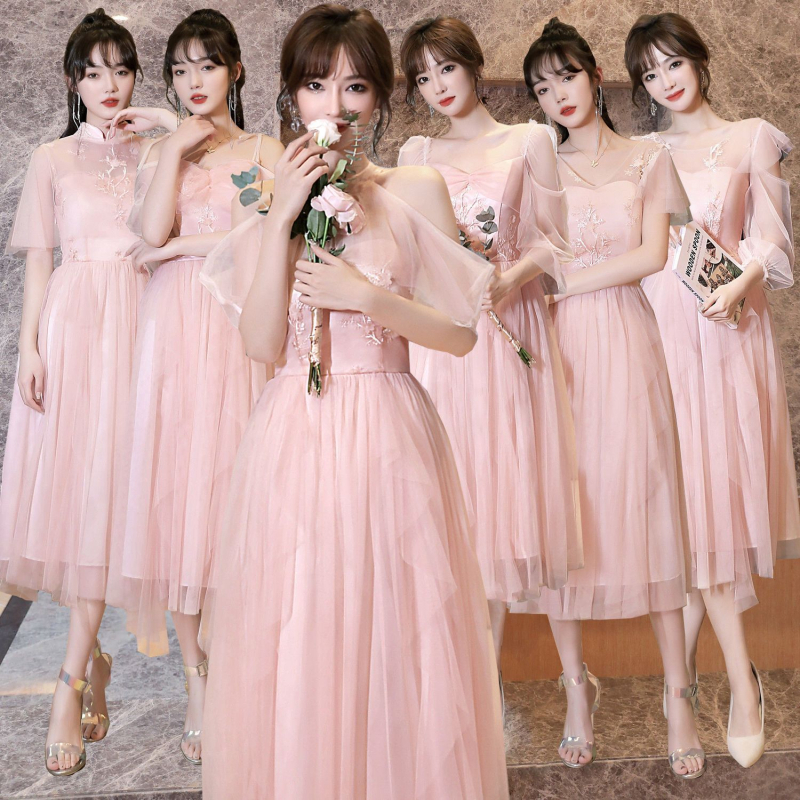 UNMUN Chenille Spandex vieno peties pamergių suknelė, A linijos siluetas