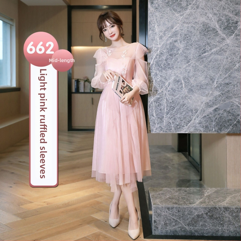 UNMUN Chenille Spandex vieno peties pamergių suknelė, A linijos siluetas