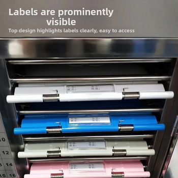 Medicininės bylos dėklas su galingu spaustuvu ir plokštės spaustuvu — ABS medžiaga, logotipo spausdinimas įmanomas, pritaikymas, spaustuvo dydis: įvairūs