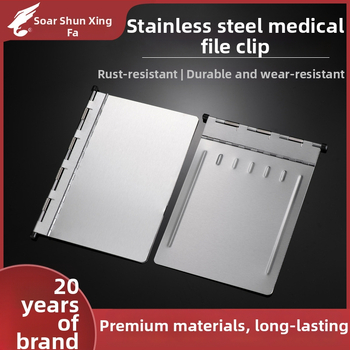 Medicininės bylos dėklas su galingu spaustuvu ir plokštės spaustuvu — ABS medžiaga, logotipo spausdinimas įmanomas, pritaikymas, spaustuvo dydis: įvairūs