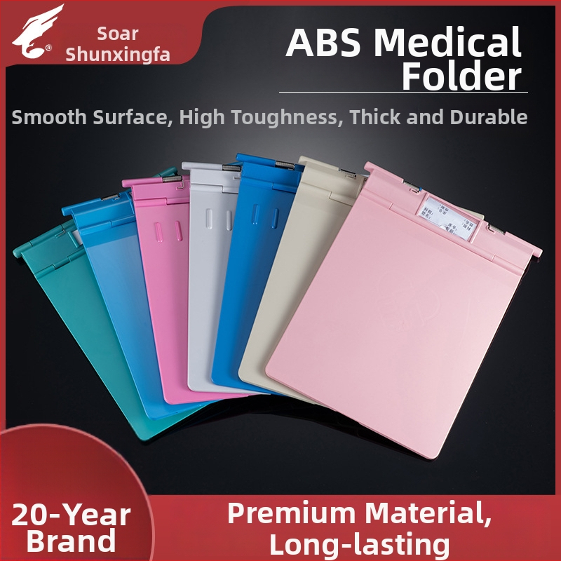 Medicininės bylos dėklas su galingu spaustuvu ir plokštės spaustuvu — ABS medžiaga, logotipo spausdinimas įmanomas, pritaikymas, spaustuvo dydis: įvairūs