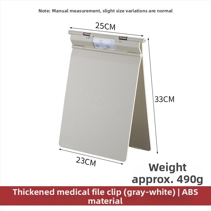 Medicininės bylos dėklas su galingu spaustuvu ir plokštės spaustuvu — ABS medžiaga, logotipo spausdinimas įmanomas, pritaikymas, spaustuvo dydis: įvairūs