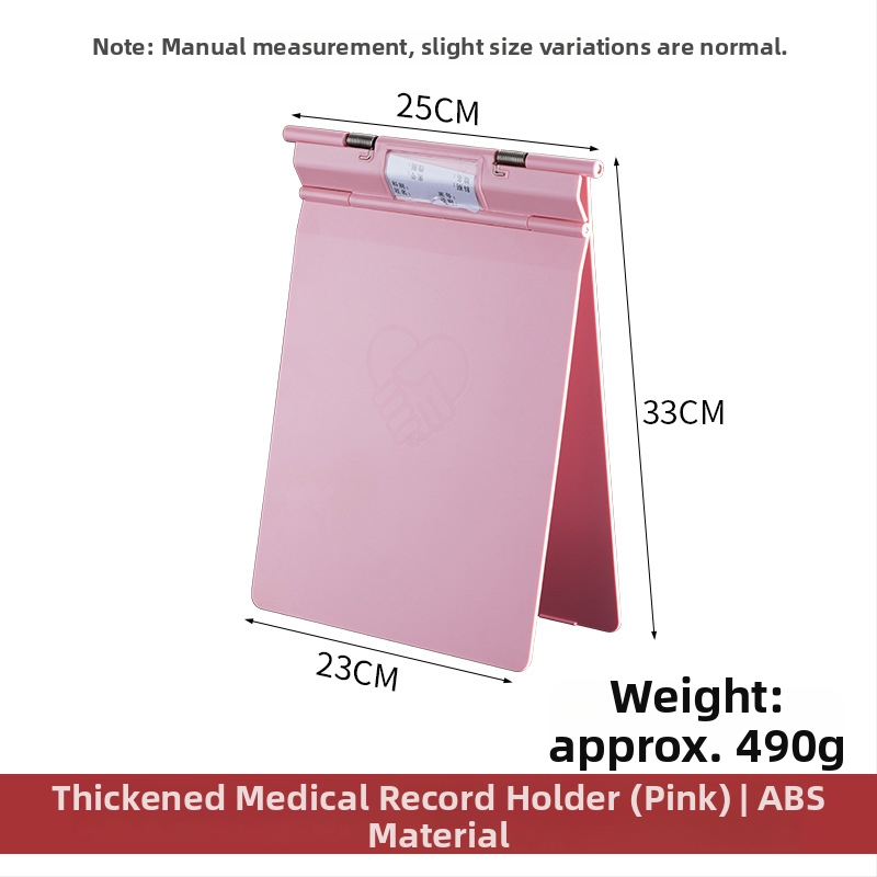 Medicininės bylos dėklas su galingu spaustuvu ir plokštės spaustuvu — ABS medžiaga, logotipo spausdinimas įmanomas, pritaikymas, spaustuvo dydis: įvairūs