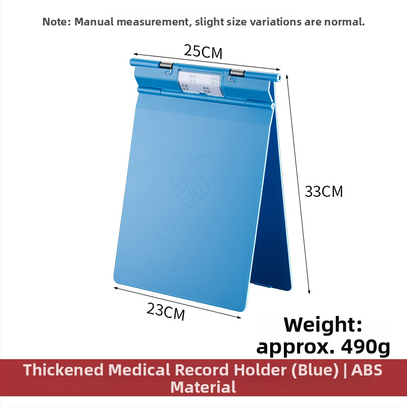 Medicininės bylos dėklas su galingu spaustuvu ir plokštės spaustuvu — ABS medžiaga, logotipo spausdinimas įmanomas, pritaikymas, spaustuvo dydis: įvairūs