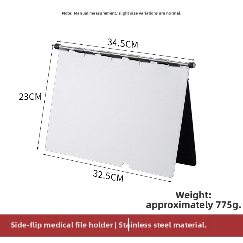 Medicininės bylos dėklas su galingu spaustuvu ir plokštės spaustuvu — ABS medžiaga, logotipo spausdinimas įmanomas, pritaikymas, spaustuvo dydis: įvairūs