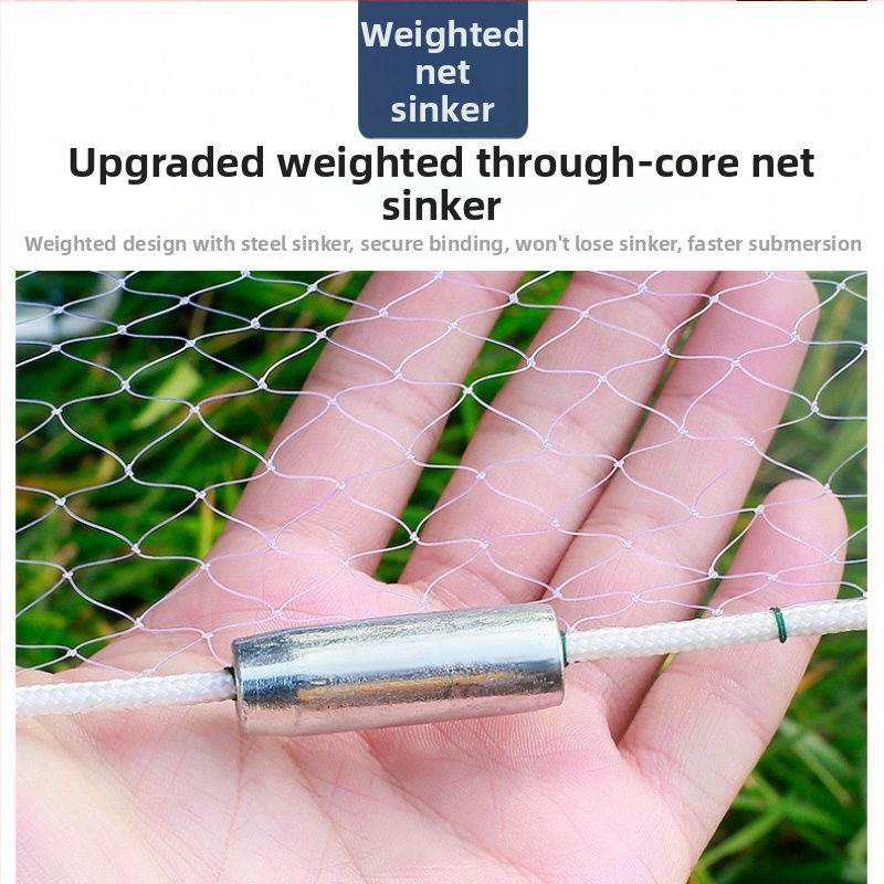 Frisbee-stiilis viskvõrk kalapüügi jaoks, käsitsi viskamine, nailonist monofiilament, Haitong Fishing Gear