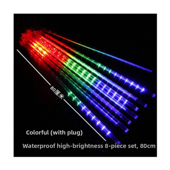 Vonkajší LED svetelný reťaz meteorického dažďa – 72 LED, 220V, IP44, 5000 lm, 5W