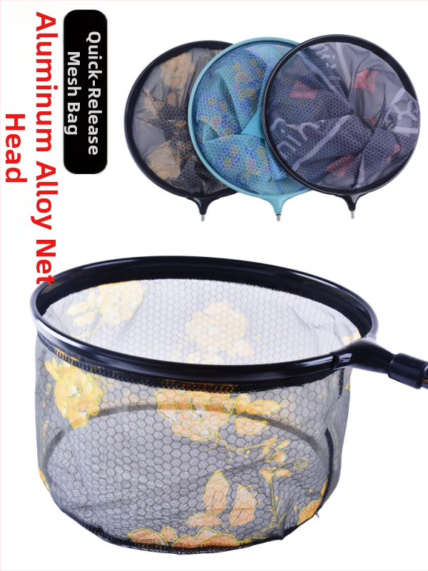 Suurtele kaladele mõeldud püügivõrgupea, anti-snar, nanovõrk, alumiiniumist raam, alumiinium-magnésiumi sulam