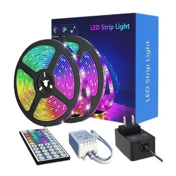 Lixing Lighting RGB LED ταινία με τηλεχειριστήριο, αυτοκόλλητη, 12V, 5050 LED, 18/30 LED, γωνία δέσμης 120°, ρυθμιζόμενη φωτεινότητα