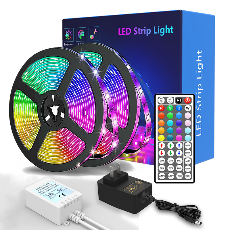 Lixing Lighting RGB LED ταινία με τηλεχειριστήριο, αυτοκόλλητη, 12V, 5050 LED, 18/30 LED, γωνία δέσμης 120°, ρυθμιζόμενη φωτεινότητα