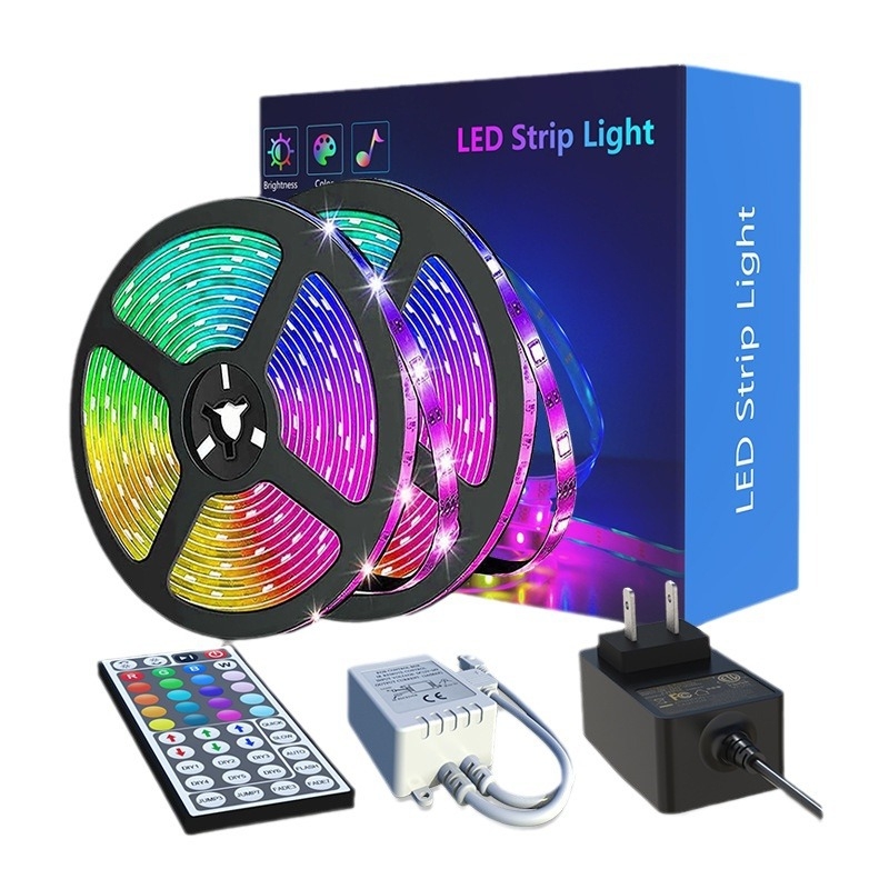 Lixing Lighting RGB LED ταινία με τηλεχειριστήριο, αυτοκόλλητη, 12V, 5050 LED, 18/30 LED, γωνία δέσμης 120°, ρυθμιζόμενη φωτεινότητα