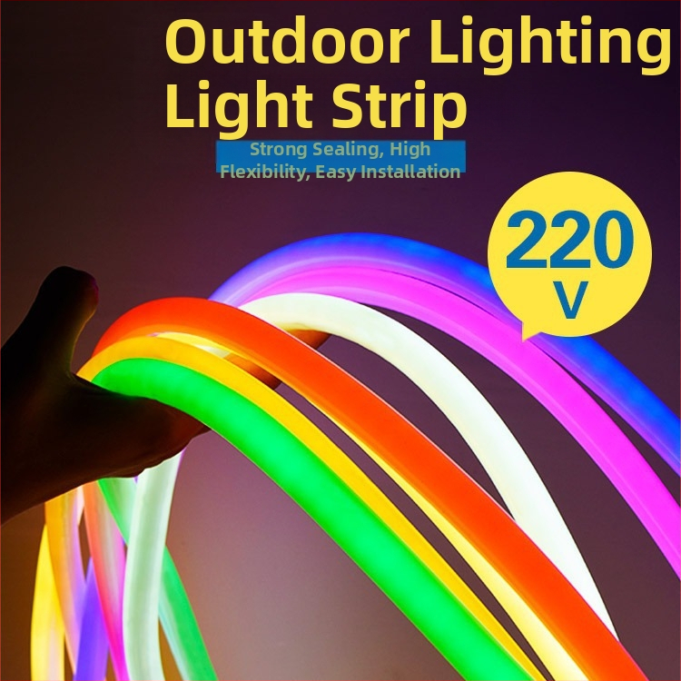 LED svetelný pás, 60 LED, 5050, 220V, vodotesný