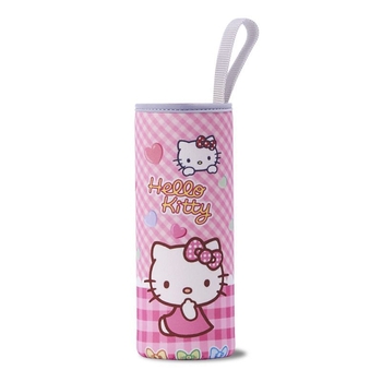 Termo puodelio uždangalas, animacinio stiliaus, iš audinio, su raišteliu