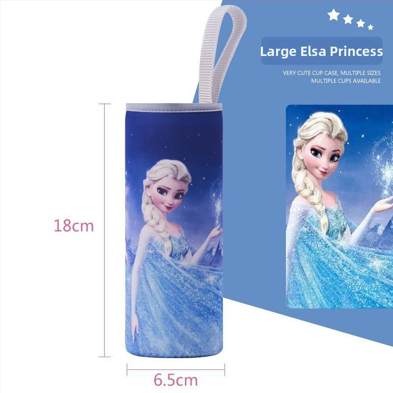 Termo puodelio uždangalas, animacinio stiliaus, iš audinio, su raišteliu