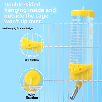 Plastikinis girdymo įrenginys mažiems gyvūnėliams, 60 ml kabantis buteliukas, Hartley prekės ženklas