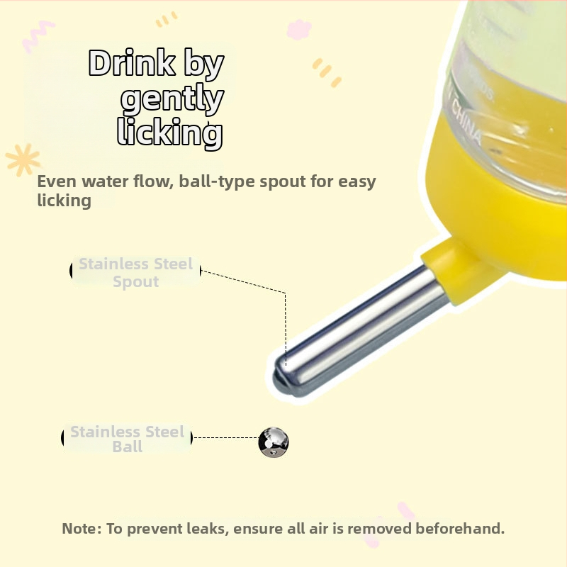 Plastmasas dzirdinātājs mazajiem mājdzīvniekiem, 60 ml karājās pudelīte, Hartley zīmols