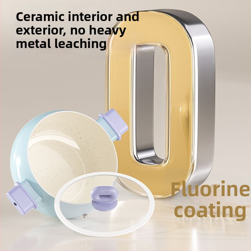 Sriubų puodas iš plono geležies su nelipniu danga, 5 L talpa, stiklinis dangtis, viengubas dugnas, universalus viryklės suderinamumas