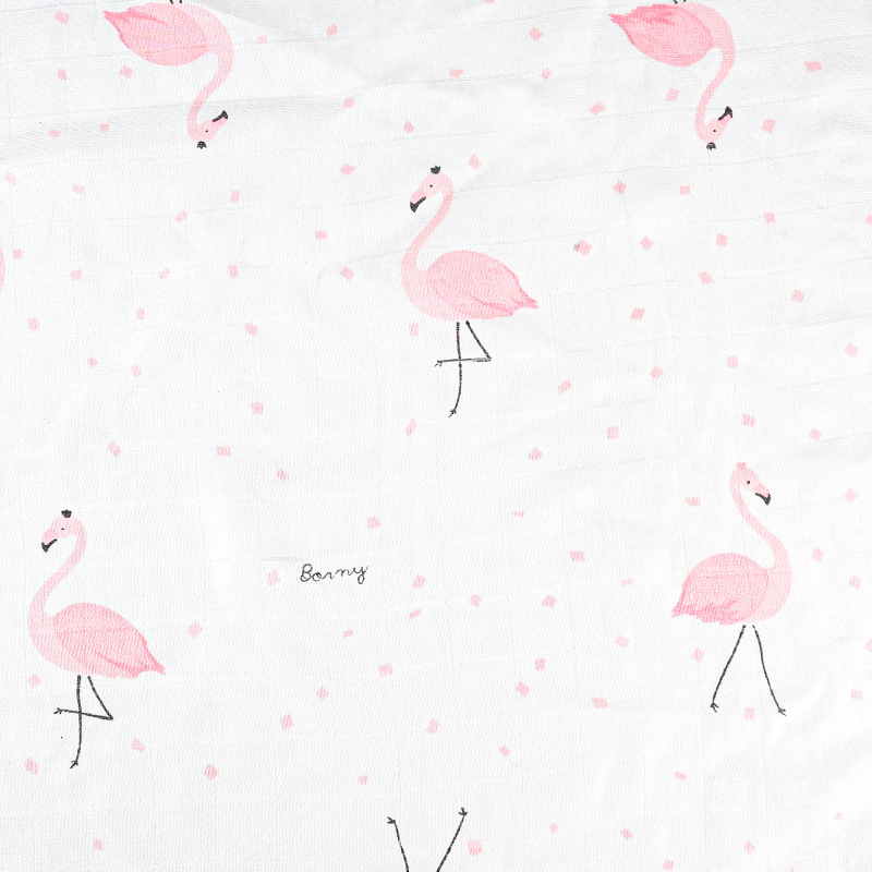Pijamale bebe – țesătură din tifon dublu-strat, 70% fibră de bambus și 30% bumbac, imprimeu