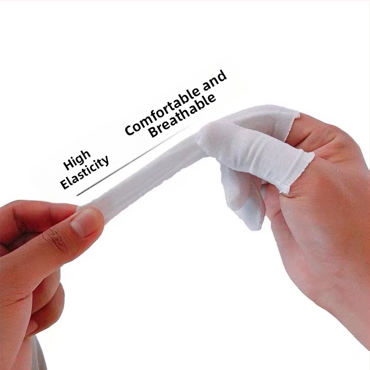 Vienreizējās lietošanas 100% kokvilnas pirkstu cimdi ar nodilumizturību, pretslīdēšanu, sviedru uzsūkšanu un izolāciju (svars 8 g)