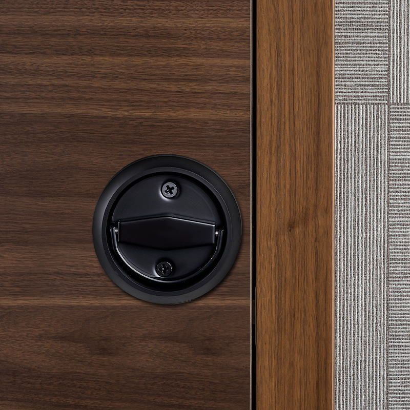 Брава за врати с пръстен за дърпане, от 304 неръждаема стомана, модел MC-LH, за дървени, плъзгащи и скрити врати