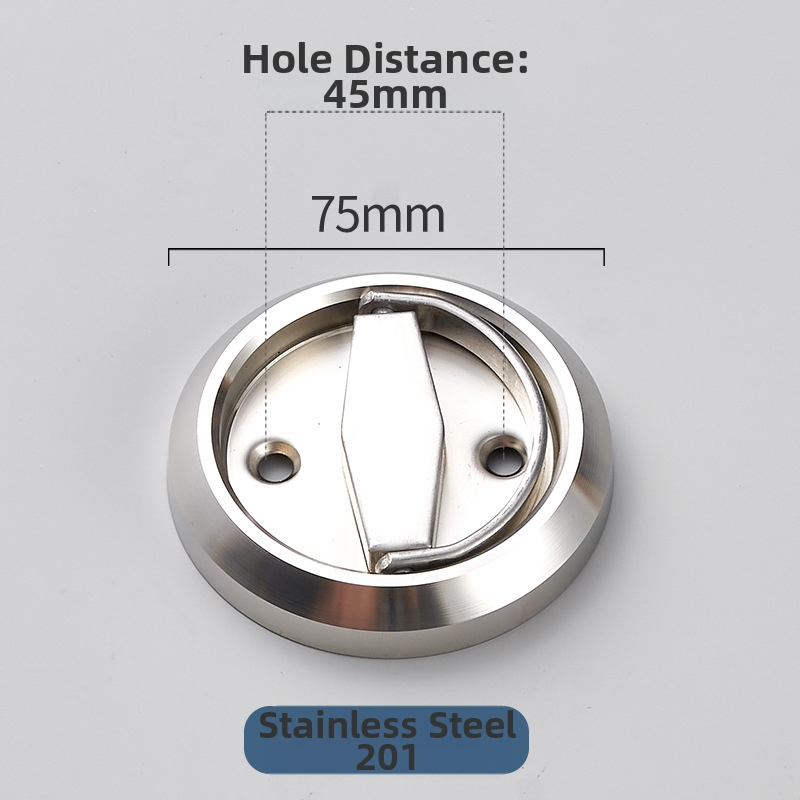 Брава за врати с пръстен за дърпане, от 304 неръждаема стомана, модел MC-LH, за дървени, плъзгащи и скрити врати