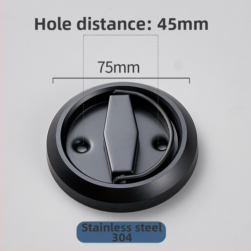 Брава за врати с пръстен за дърпане, от 304 неръждаема стомана, модел MC-LH, за дървени, плъзгащи и скрити врати