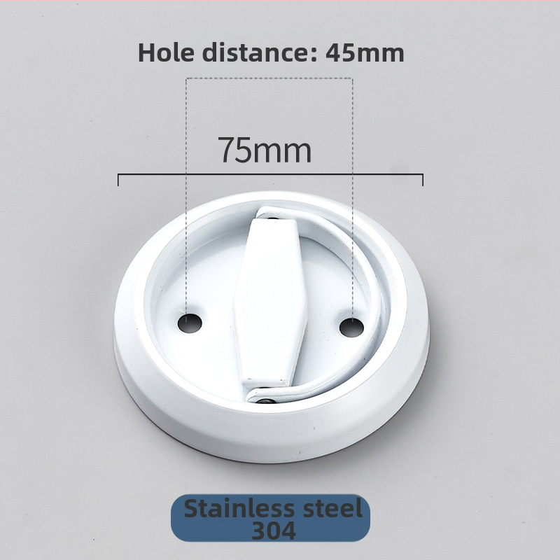 Брава за врати с пръстен за дърпане, от 304 неръждаема стомана, модел MC-LH, за дървени, плъзгащи и скрити врати
