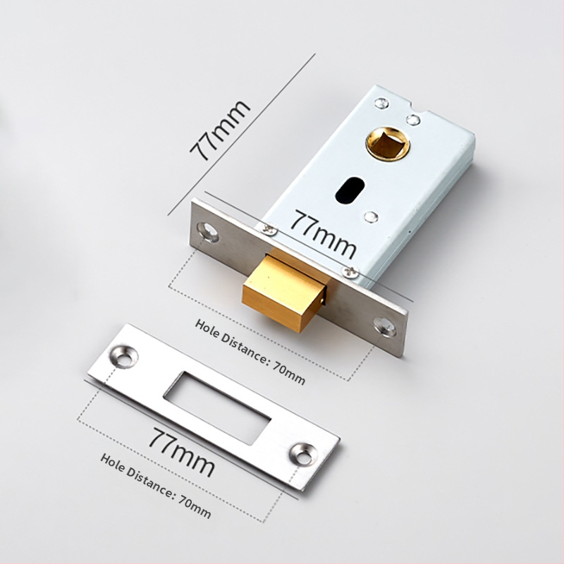 Брава за врати с пръстен за дърпане, от 304 неръждаема стомана, модел MC-LH, за дървени, плъзгащи и скрити врати