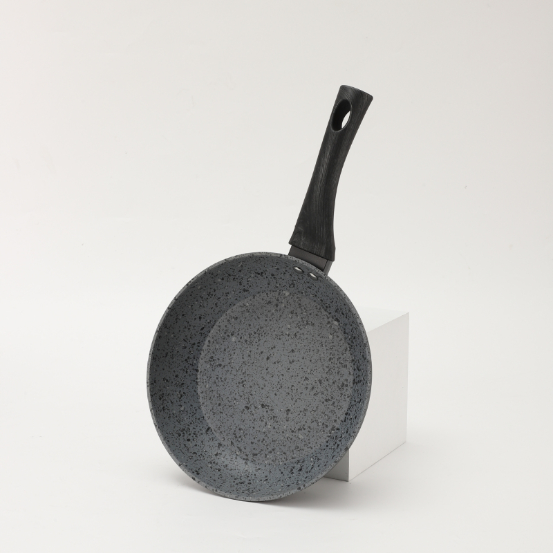 Maifan akmens wok rinkinys, non-stick danga, aliuminio korpusas, daugiasluoksnis dugnas, lengvas dūmas, mažai aliejaus gaminimas, tinka omletėms ir kepsniams