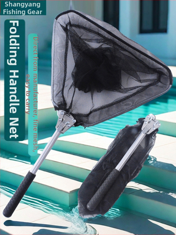 Alumiiniumist sulamist kalastusvõrk integreeritud kolmnurkse peaga ja alumiiniumist vardaga