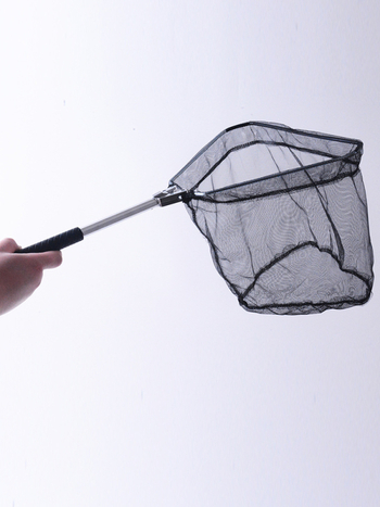 Alumiiniumist sulamist kalastusvõrk integreeritud kolmnurkse peaga ja alumiiniumist vardaga