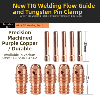 WP-9F argono lankinio suvirinimo pistoletas keraminė antgali 13N08, vario srauto vadovas, volframo adata apsauginis gaubtas