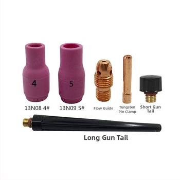 WP-9F argono lankinio suvirinimo pistoletas keraminė antgali 13N08, vario srauto vadovas, volframo adata apsauginis gaubtas