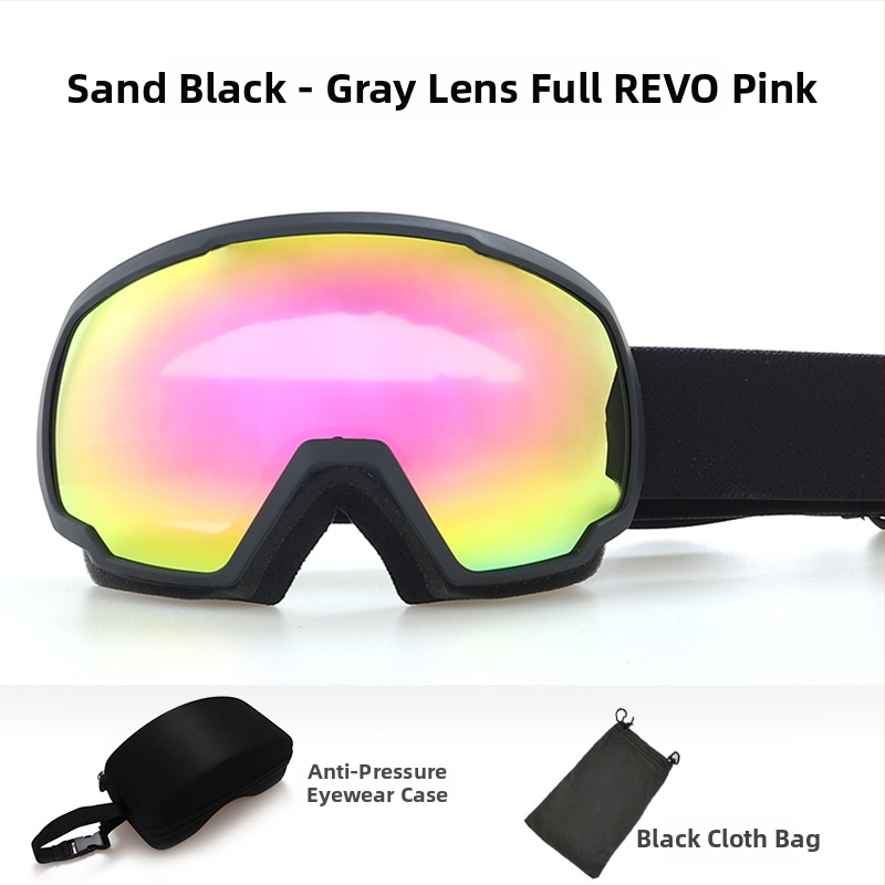 Slēpošanas briļes no TPU, divu slāņu pret miglošanos, pieaugušajiem, polarizētas un pret vēju