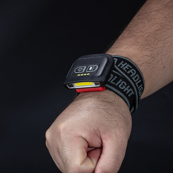 LED galvos žibintuvas su įmontuota baterija, 10W, diapazonas 100–200 m, įkroviklis įtrauktas, tinkamas naktinei žvejybai