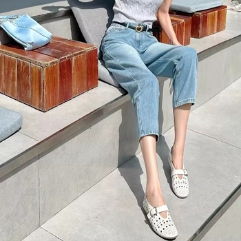 Naiste Mary Jane plätud, hingavad, ümmarguse ninaga, ülemine materjal: super fiber, kummist tald, ühe-riba kinnitusega