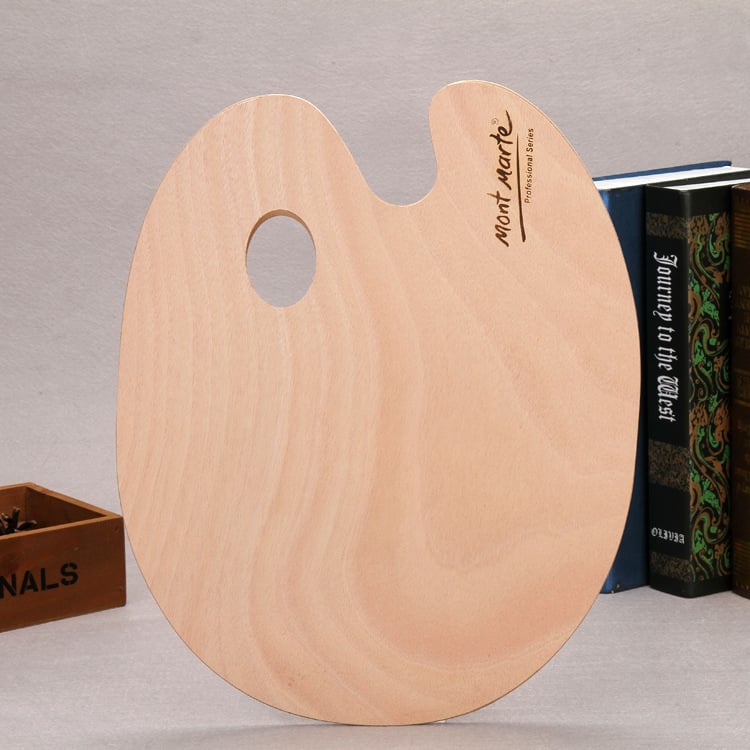 Ξύλινο οβάλ πάνελ παλέτας ζωγραφικής Xupeng F σειρά