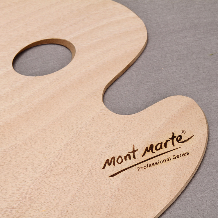 Ξύλινο οβάλ πάνελ παλέτας ζωγραφικής Xupeng F σειρά