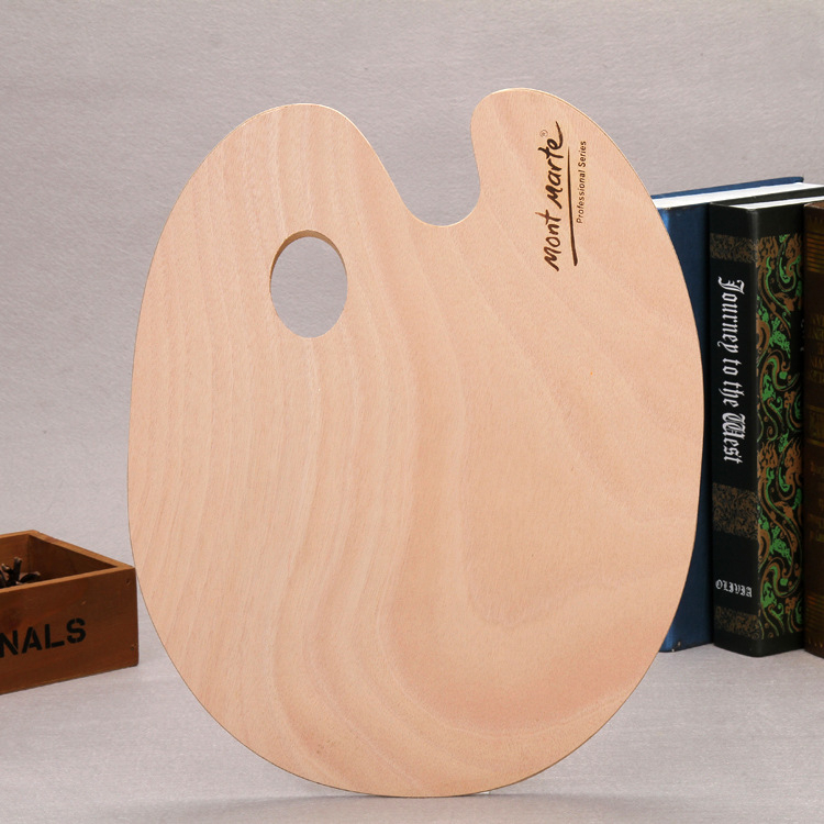 Ξύλινο οβάλ πάνελ παλέτας ζωγραφικής Xupeng F σειρά