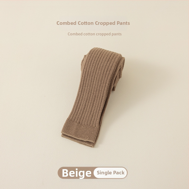 Tüdrukute Capri leggings, 82% puuvill, talv, ühevärvilised, hingavad