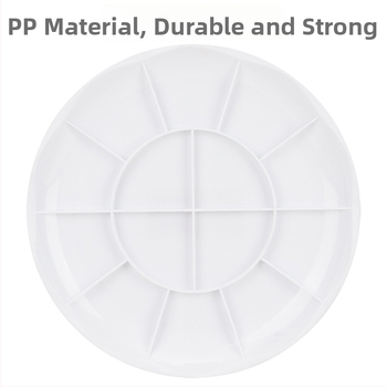 Deli diskinė paletė spalvų maišymui, piešimo įrankis akvarelei ir guašui