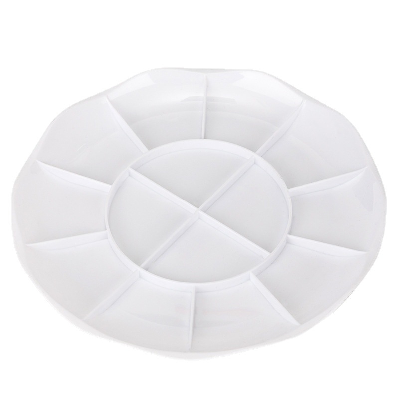 Deli παλέτα σε δίσκο για ανάμειξη χρωμάτων, εργαλείο ζωγραφικής για ακουαρέλα και γκουάς