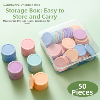 Matemaatika õppe-diskid 1. klassile: loendamine ja geomeetrilised kujundid, plastikust münid, Modian, kood Jyb-126bm, vanus 7–14, mitteelektriline