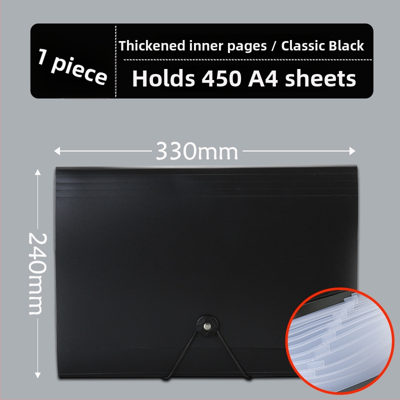 13-skyrčių akordeoninė dokumentų byla, plastikinė konstrukcija, didelė talpa, spausdintas logotipas, pritaikymas, licencijuotas privatų prekės ženklas