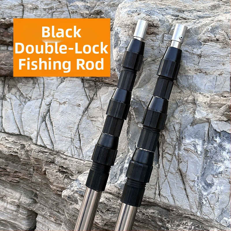 Nerūdijančio plieno teleskopinė tinklinė lazda, išsiplečianti, 2-6 dalys; skirta vaisių skynimui, apšvietimo stendui ir žvejybos tinklui.