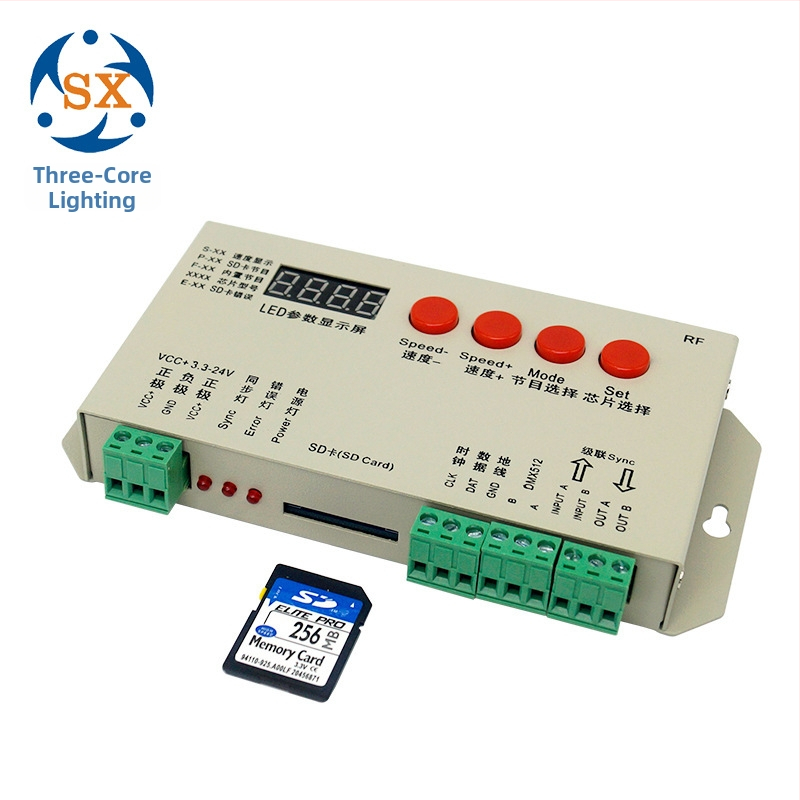 K-1000S programuojamas RGB LED valdiklis žemos įtampos LED juostoms, įtampa 5-24V, šviesumo reguliavimas, bendras anodas, TTL signalas, IP33