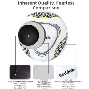 PVC-jalgpall, masinaga õmmeldud, kõrge elastsus, löögikindel, spetsifikatsioon 5